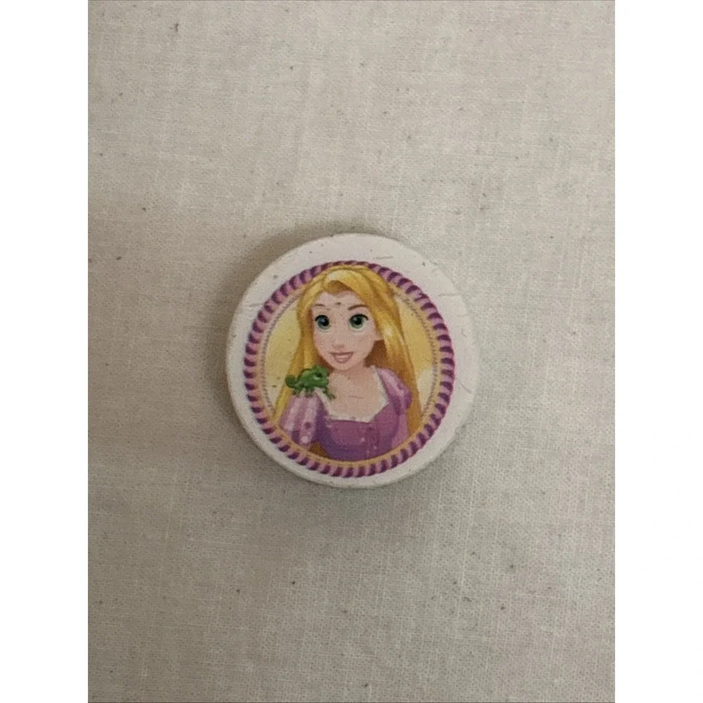 Disney Princess Eraser Lot 13pc Rapunzel Aurora Cinderella Belle Round Multi
